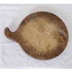 French 19th Century Round Wooden Breadboard - 1556009