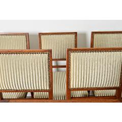 French 19th Century Set of Six Carved Oak Dining Chairs - 4473267