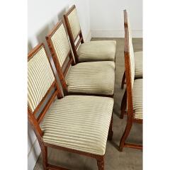 French 19th Century Set of Six Carved Oak Dining Chairs - 4473277