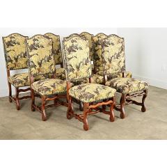 French 19th Century Set of Ten Os de Mouton Dining Chairs - 4447445