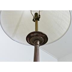 French 19th Century Silverplate Altar Candlestick Lamps - 4645626