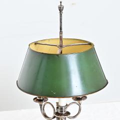 French 19th Century Silverplate Bouillotte Table Lamp - 4663670