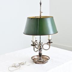 French 19th Century Silverplate Bouillotte Table Lamp - 4663676