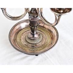 French 19th Century Silverplate Bouillotte Table Lamp - 4663681