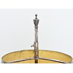 French 19th Century Silverplate Bouillotte Table Lamp - 4663694