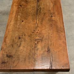 French 19th Century Solid Beech Farm Table - 4578169