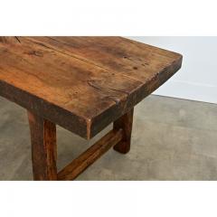 French 19th Century Solid Beech Farm Table - 4578172