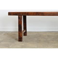 French 19th Century Solid Beech Farm Table - 4578180