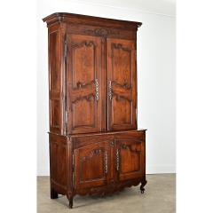 French 19th Century Solid Oak Buffet Deux Corps - 4367196