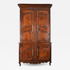 French 19th Century Solid Oak Buffet Deux Corps - 4369036