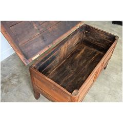 French 19th Century Solid Oak Carved Coffer - 4798331