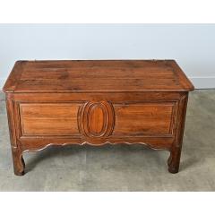 French 19th Century Solid Oak Carved Coffer - 4798336