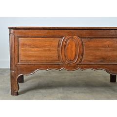 French 19th Century Solid Oak Carved Coffer - 4798338