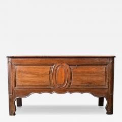 French 19th Century Solid Oak Carved Coffer - 4801184