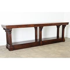 French 19th Century Solid Oak Drapery Table - 4147384