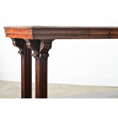 French 19th Century Solid Oak Drapery Table - 4147392