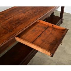 French 19th Century Solid Oak Drapery Table - 4147450