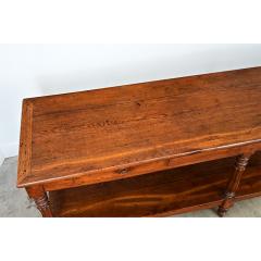 French 19th Century Solid Oak Drapery Table - 4798425