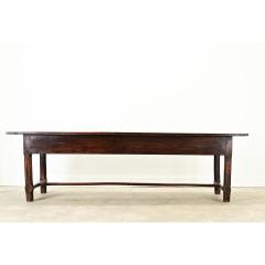 French 19th Century Solid Oak Farm Table - 3696665