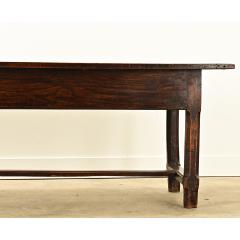 French 19th Century Solid Oak Farm Table - 3696691