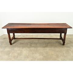 French 19th Century Solid Oak Farm Table - 3696787