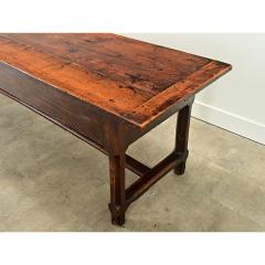 French 19th Century Solid Oak Farm Table - 3696789