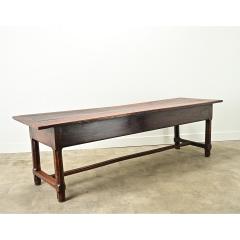 French 19th Century Solid Oak Farm Table - 3696821