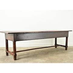 French 19th Century Solid Oak Farm Table - 3696843