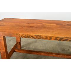 French 19th Century Solid Oak Farm Table - 4282122
