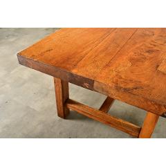 French 19th Century Solid Oak Farm Table - 4282124