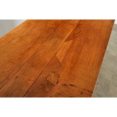 French 19th Century Solid Oak Farm Table - 4282134
