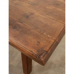 French 19th Century Solid Oak Kitchen Island - 3226441