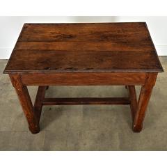 French 19th Century Solid Oak Petite Farm Table - 4254525