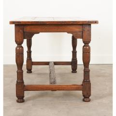 French 19th Century Solid Oak Refectory Table - 2865389