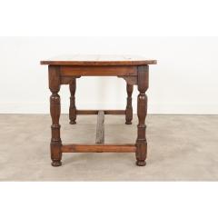 French 19th Century Solid Oak Refectory Table - 2865391