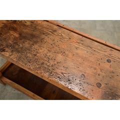 French 19th Century Solid Oak Workbench - 4759169