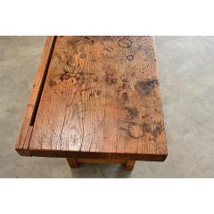 French 19th Century Solid Oak Workbench - 4759190