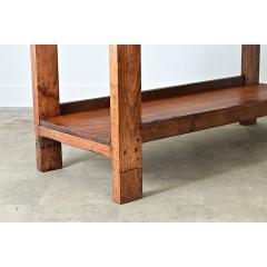 French 19th Century Solid Oak Workbench - 4798361