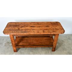 French 19th Century Solid Oak Workbench - 4798377