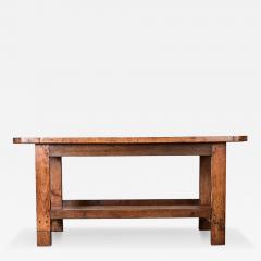 French 19th Century Solid Oak Workbench - 4801201