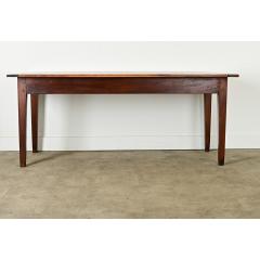 French 19th Century Solid Walnut Dining Table - 3877249