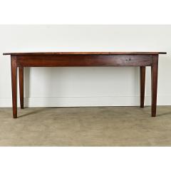 French 19th Century Solid Walnut Dining Table - 3877451