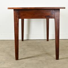 French 19th Century Solid Walnut Dining Table - 3877474