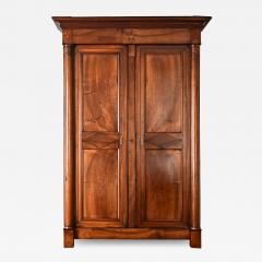 French 19th Century Solid Walnut Empire Armoire - 4073338