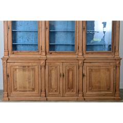 French 19th Century Stripped Oak Bibliotheque - 4798056
