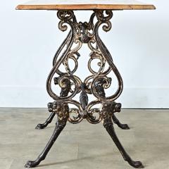 French 19th Century Tavern Table with Oak Top - 4798724