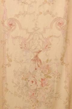 French 19th Century Vertical Hand Woven Tapestry with Floral D cor and Volutes - 3417219