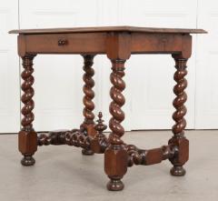 French 19th Century Walnut Barley Twist Writing Table - 1188918