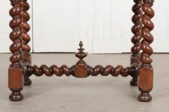 French 19th Century Walnut Barley Twist Writing Table - 1188923