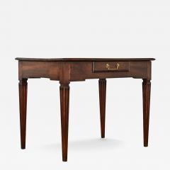 French 19th Century Walnut Desk Side Table - 3917322